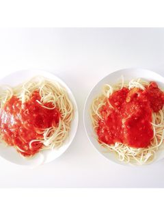仲良しミートソースパスタ-レシピのメイン写真