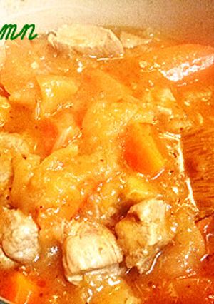簡単~♪りんごとお肉のシチュー-レシピのメイン写真