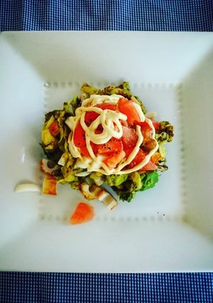 アボカドのカレー風味のカフェサラダ-レシピのメイン写真