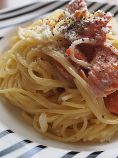 クリームパスタ≪鮭≫-レシピのメイン写真