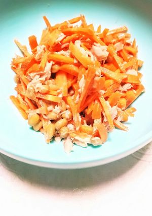 人参納豆ツナサラダ-レシピのメイン写真