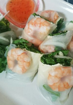 春菊で生春巻き-レシピのメイン写真