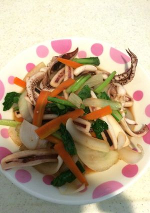 シャンタン野菜炒め-レシピのメイン写真