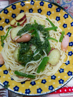 さつまいものジェノベーゼパスタ-レシピのメイン写真