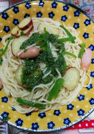 さつまいものジェノベーゼパスタ-レシピのメイン写真