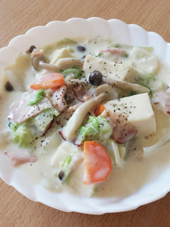 白菜のクリーム煮高野豆腐入り(♡˙³˙)-レシピのメイン写真