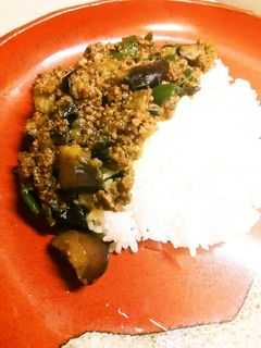 簡単♪ナスとピーマンの和風キーマカレー-レシピのメイン写真