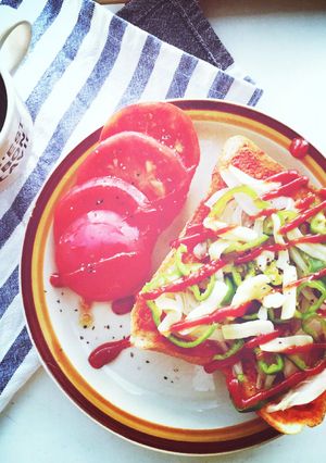 ピザトースト-レシピのメイン写真