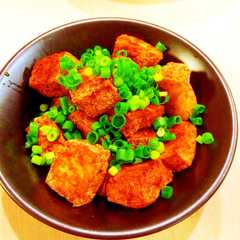 揚げ豆腐のにんにく醤油がけ-レシピのメイン写真