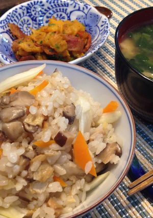 まこもたけ！土鍋で炊き込み御飯！-レシピのメイン写真