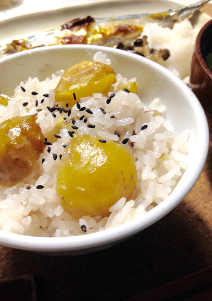 お鍋で 栗ごはん♪-レシピのメイン写真