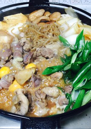 ハレの日の鶏すき。ヒネ鶏のすき焼き！-レシピのメイン写真
