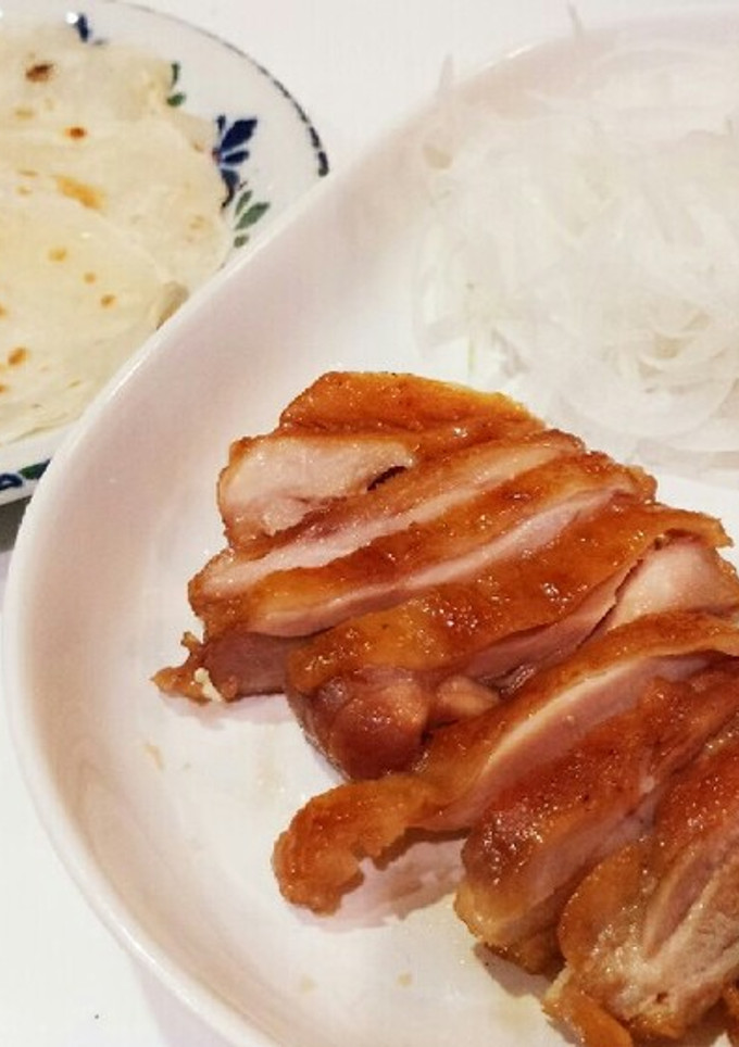 皮も作ろう！北京ダック風♪鶏の照り焼き-レシピのメイン写真