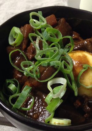 赤味噌で牛すじの土手煮-レシピのメイン写真