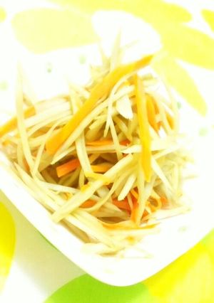ごぼうと人参のきんぴら（減塩・そばつゆ）-レシピのメイン写真