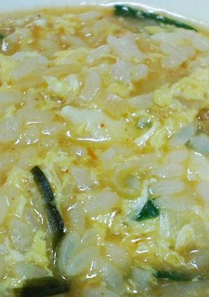元気が出る♪キムチ雑炊-レシピのメイン写真