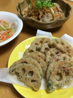 シャキシャキ!レンコンの磯辺焼き☆-レシピのメイン写真