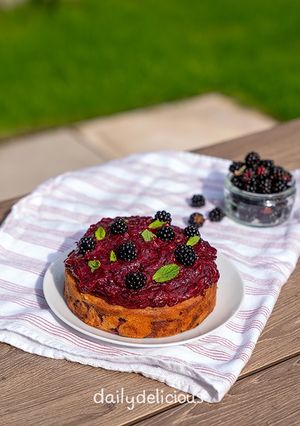 ブラックベリーケーキ-レシピのメイン写真