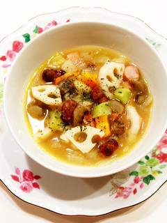 素材を楽しむ♪ 根菜たっぷりスープ☆-レシピのメイン写真