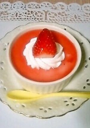 苺のババロア-レシピのメイン写真