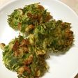 豆苗とちくわのかき揚げ