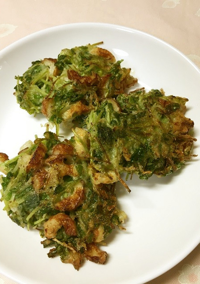 豆苗とちくわのかき揚げ-レシピのメイン写真