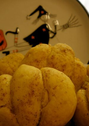 ハロウィンの 簡単かぼちゃの スコーン風-レシピのメイン写真