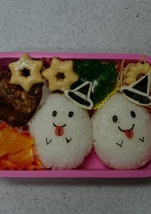 ハロウィンおばけ弁当-レシピのメイン写真