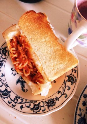 お弁当にもＯＫ！ナポリタンサンド-レシピのメイン写真