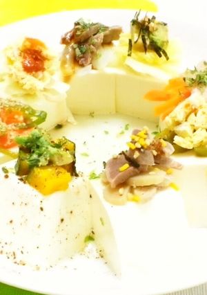 カラフルおつまみ冷や奴♪-レシピのメイン写真