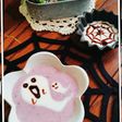 ハロウィンにもお絵かきヨーグルトで朝食