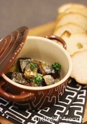 切ってお鍋にポン♪サンマのアヒージョ-レシピのメイン写真