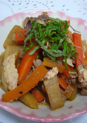 大根と人参の七味煮-レシピのメイン写真