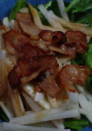 春が来た～♪春菊と大根の和風サラダ-レシピのメイン写真