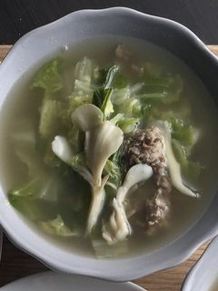 舞茸と白菜と牛肉の生姜スープ-レシピのメイン写真