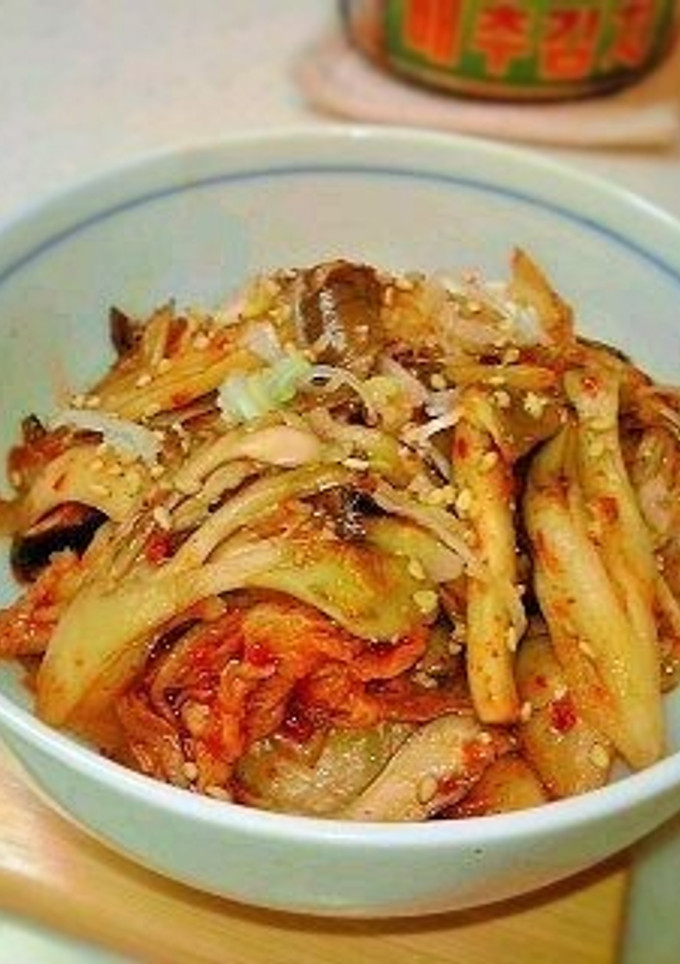 エリンギと舞茸のキムチ和え-レシピのメイン写真
