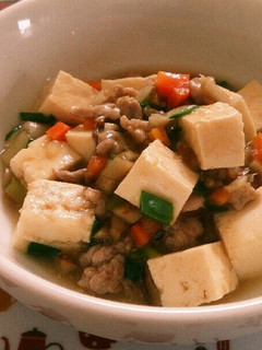 子どもと食べれる♪野菜たっぷり麻婆豆腐-レシピのメイン写真