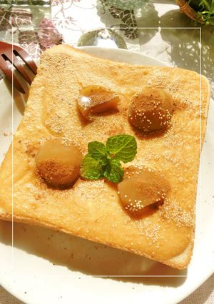 ふんわり美味♡マロンチーズトースト-レシピのメイン写真