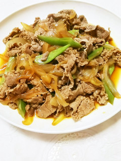 ささげ牛すき煮-レシピのメイン写真