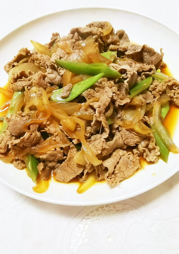 ささげ牛すき煮-レシピのメイン写真