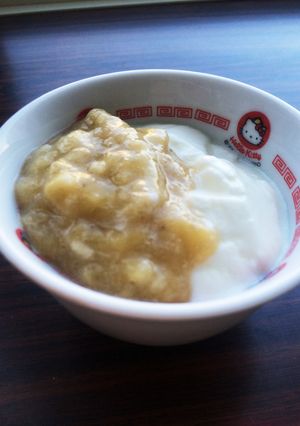 離乳食 中期バナナヨーグルト-レシピのメイン写真