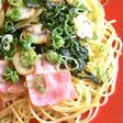 ベーコンときのこの和風パスタ