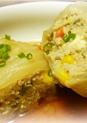 粉豆腐入り！ヘルシー和風ロールキャベツ-レシピのメイン写真