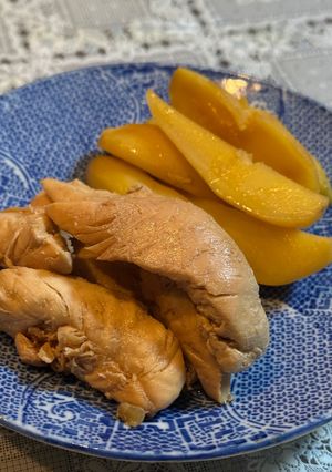鶏ササミチャーシューと馬鈴薯の煮物-レシピのメイン写真