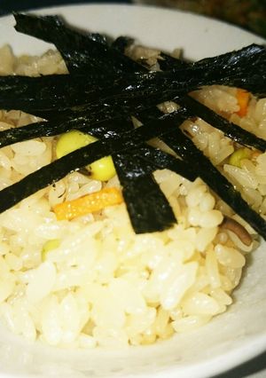 エリンギと枝豆の炊き込みごはん-レシピのメイン写真