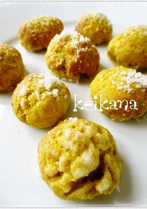超簡単かぼちゃの煮つけリメイクひと口パン-レシピのメイン写真