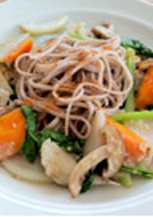 【米粉】秋の米粉あんかけ蕎麦-レシピのメイン写真