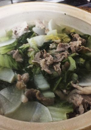 大根と白菜とお肉のあったかお鍋-レシピのメイン写真