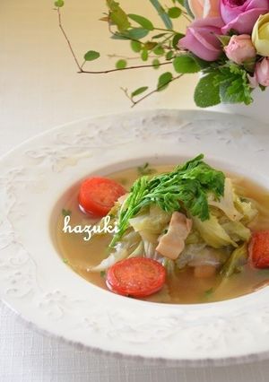 塩レモンでキャベツとベーコンのスープ-レシピのメイン写真
