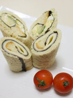 低糖質パンのロールサンド 糖質制限-レシピのメイン写真